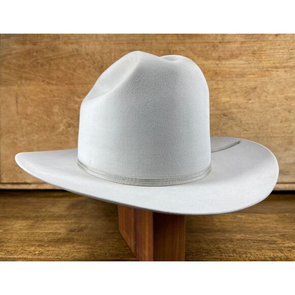 1970s Resistol Beaver 125 Rancher M.L. Leddy & Sons 7 1/4 Cowboy Western VGC - Picture 5 of 10